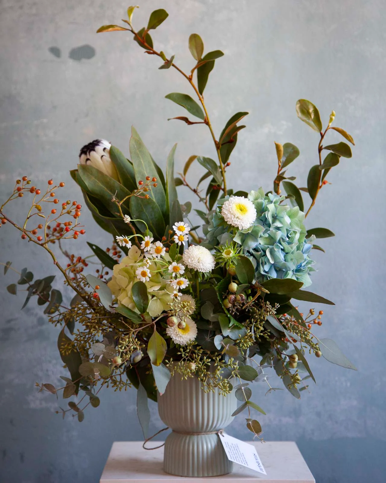 Sculptural Arrangement in Ceramic Vase